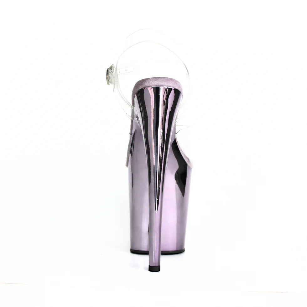 Jewel Heels - Chrome Lavender - 8 inch