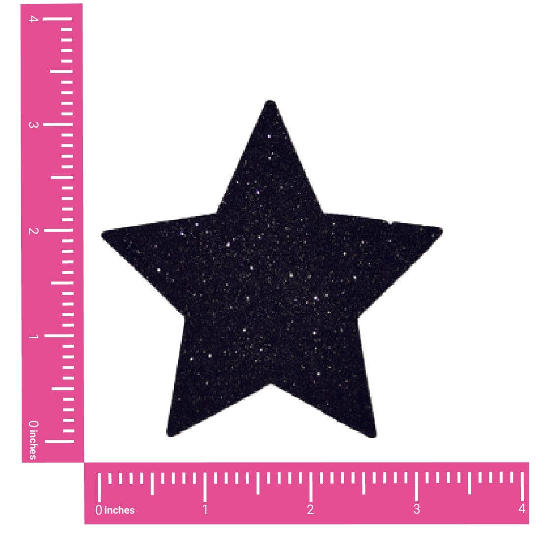 Neva Nude - Nippies Black Malice Glitter Starry Nights Pasties