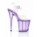 Jewel Heels - Transparent Light Purple 8 Inch