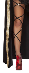 Roma - Leg Wrap en strass x2