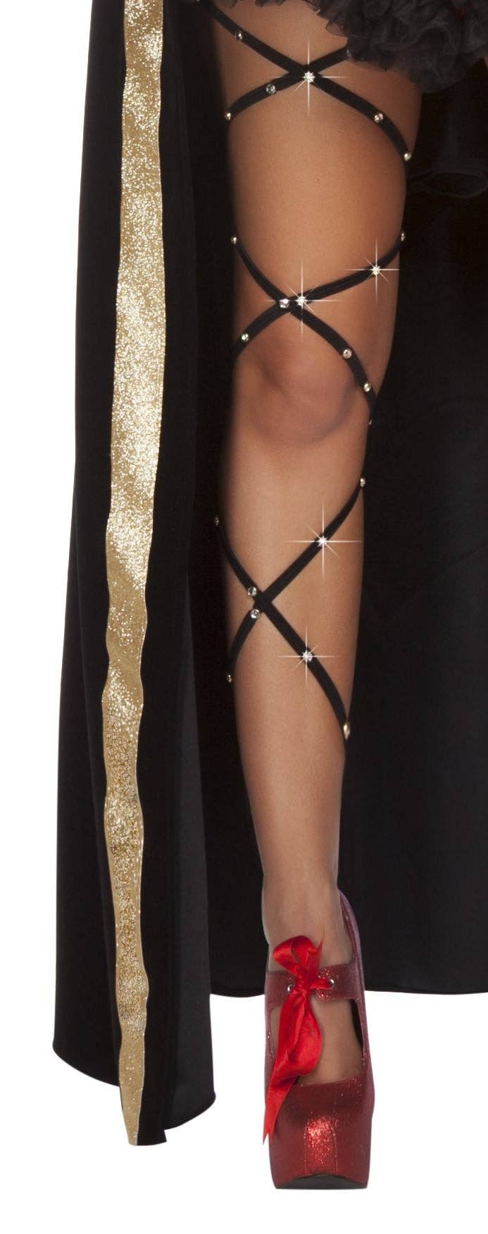 Roma - Leg Wrap en strass x2