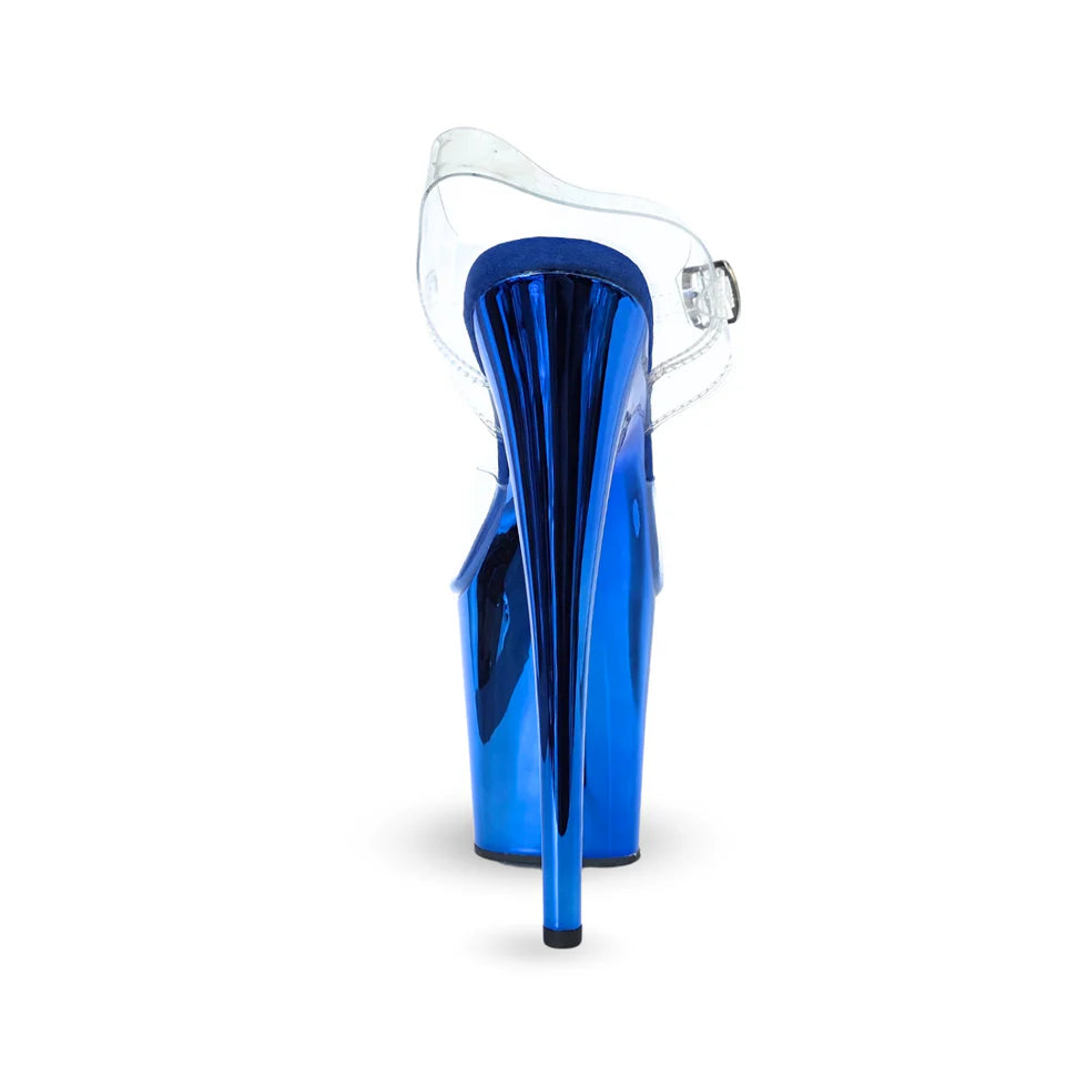 Jewel Heels - Chrome Sapphire - 8 inch