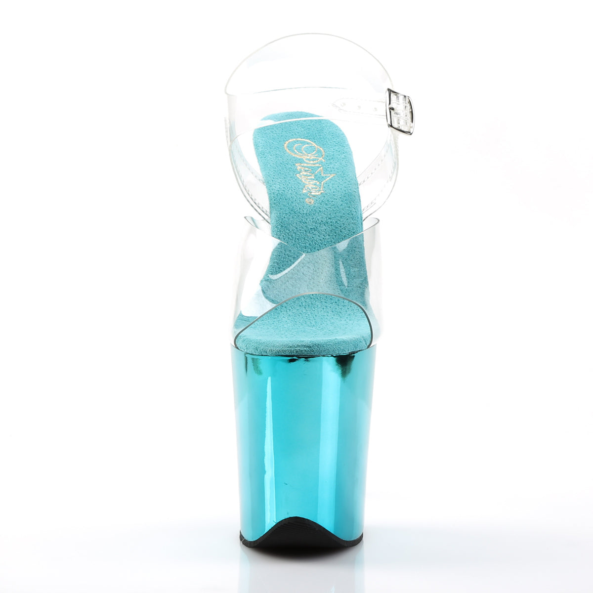 Pleaser - Flamingo 808 - Turquoise Chrome - 8inch