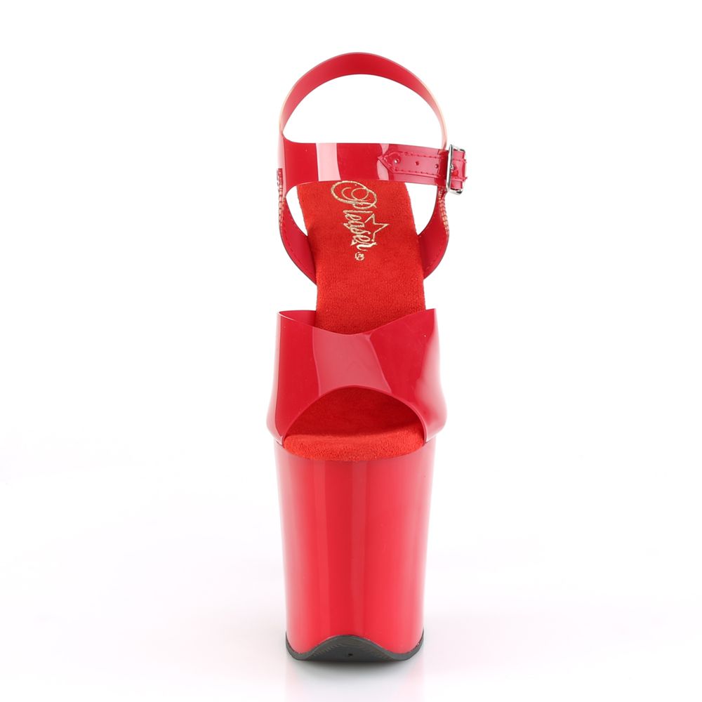 Pleaser – Flamingo 808N – Jelly Like Red – 8inch