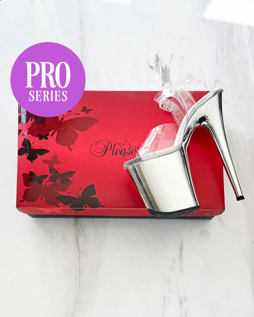 Polemom - Invisible Heels Protector Pro Series - Pleaser Flamingo 8inch