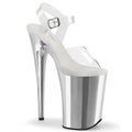Pleaser - Infinity 908 - Silver Chrome - 9inch