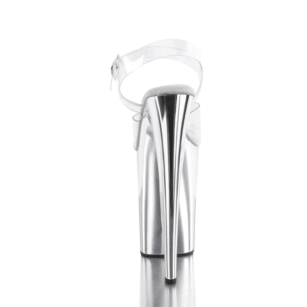 Pleaser - Infinity 908 - Silver Chrome - 9inch