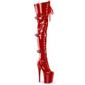 Pleaser - Flamingo 3028 - Red Vinyl - 8 inch