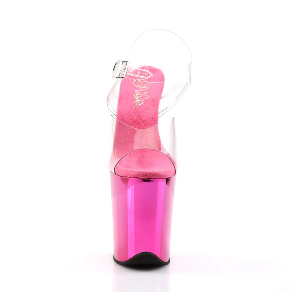Pleaser - Flamingo 808 - Pink Chrome - 8 inch