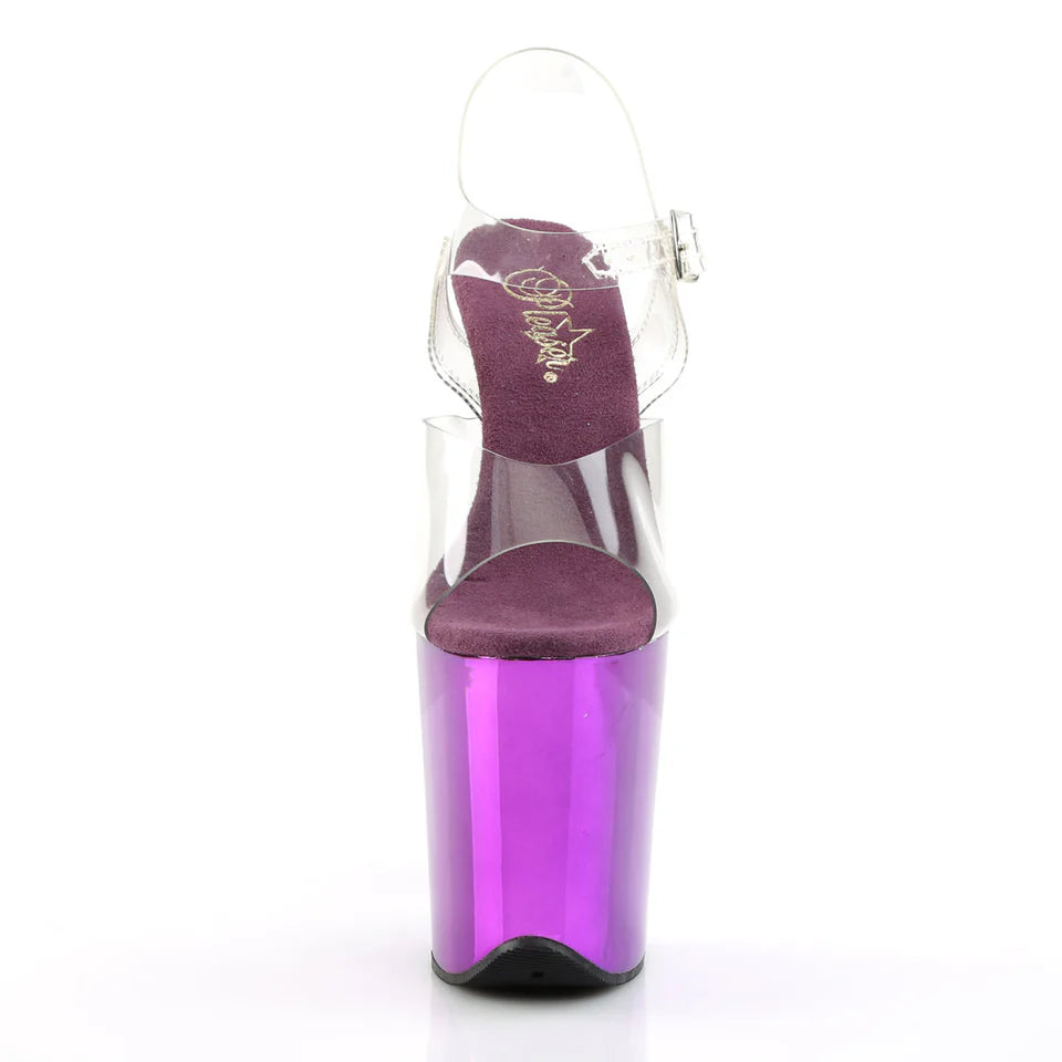 Pleaser - Flamingo 808 - Purple Chrome - 8 inch