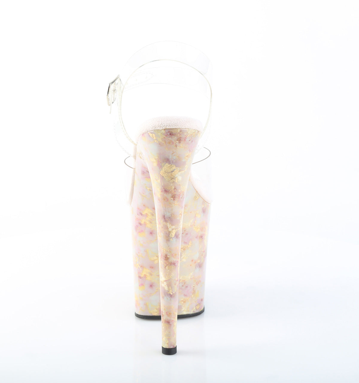 Pleaser - Flamingo 808 Marble - 8 inch