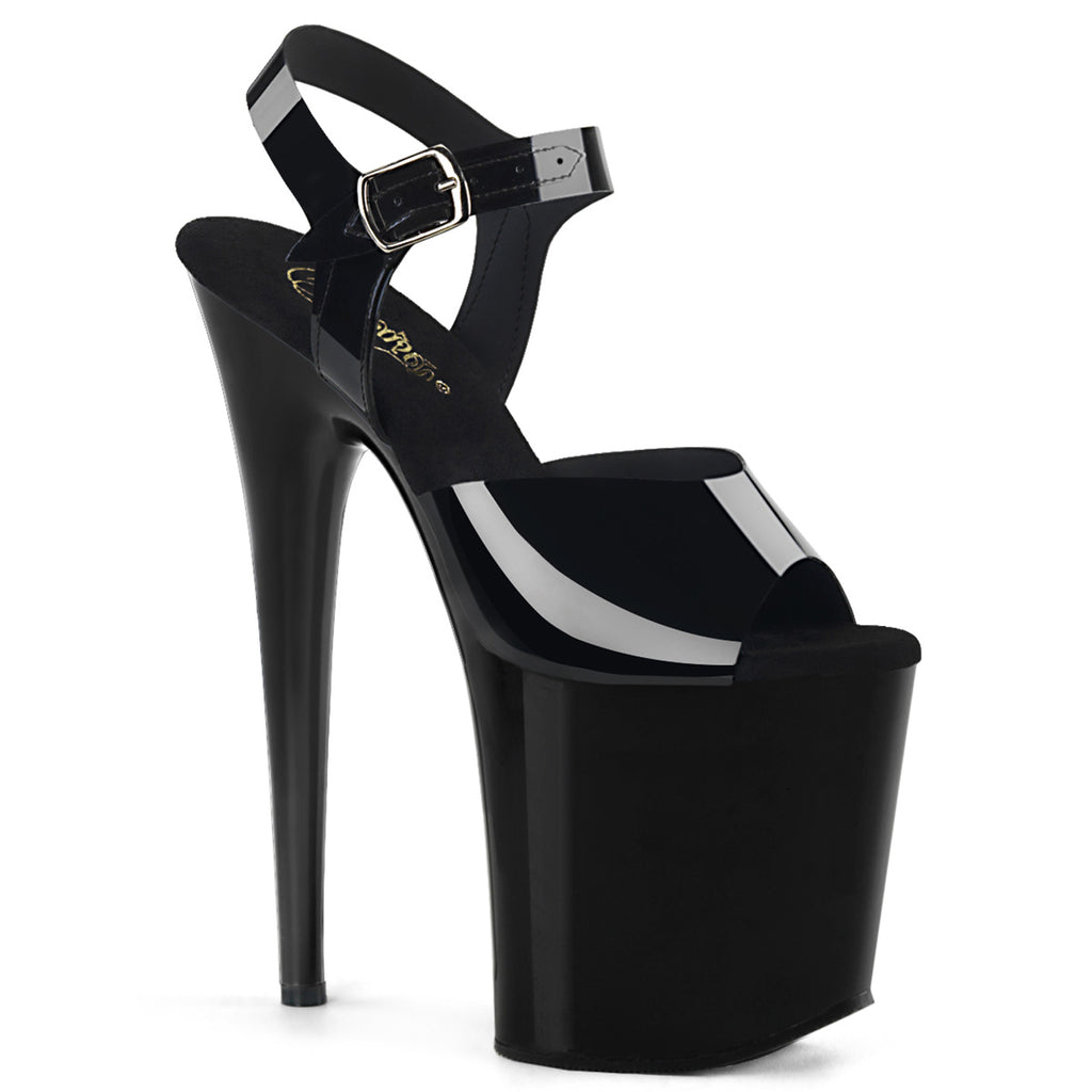 Pleaser - Flamingo 808N - Jelly Like Black - 8inch