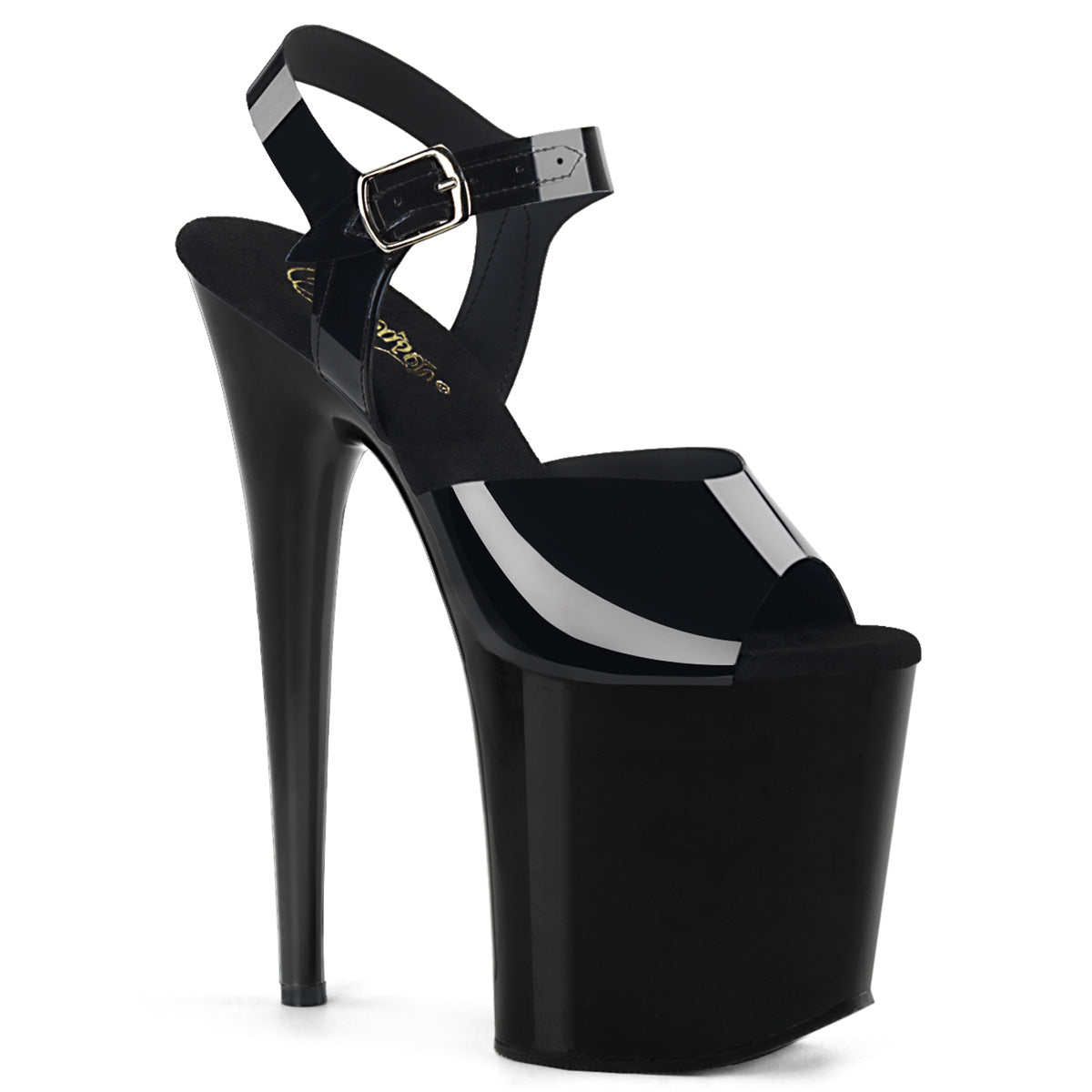 Pleaser - Flamingo 808N - Jelly Like Black - 8inch