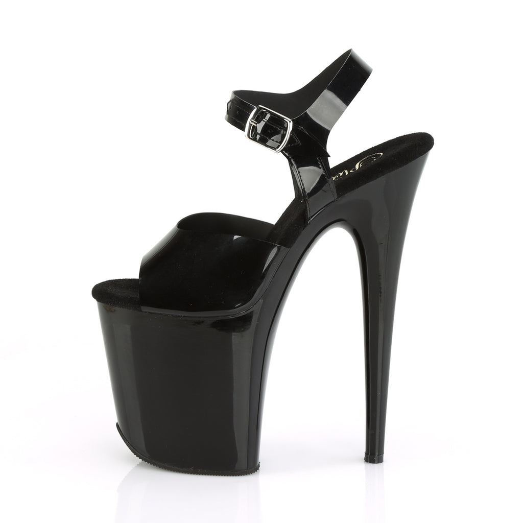 Pleaser - Flamingo 808N - Jelly Like Black - 8inch