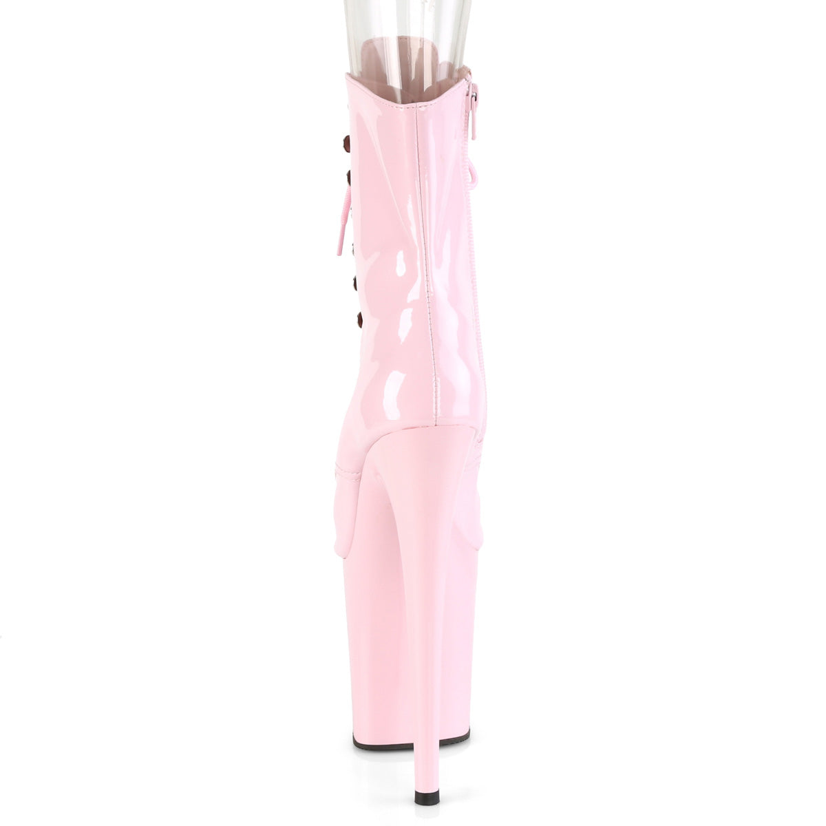 Pleaser - Flamingo 1021 - Open Toe Baby Pink - 8 inch