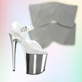 Polemom - Chrome Silver Repair Wrap - Pleaser Flamingo 8inch