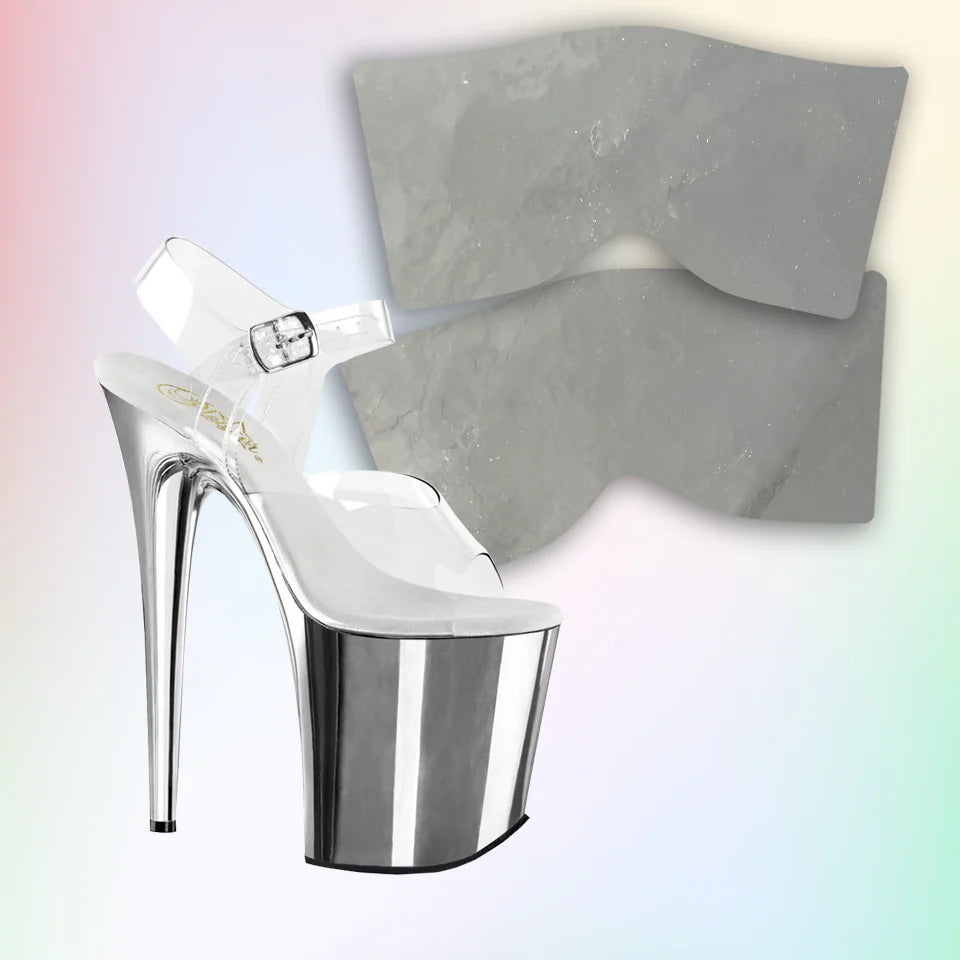 Polemom - Chrome Silver Repair Wrap - Pleaser Flamingo 8inch