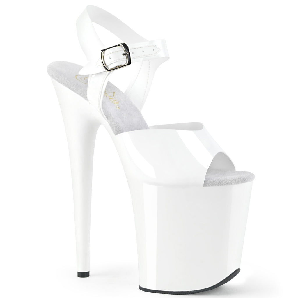 Pleaser - Flamingo 808N - Jelly Like White - 8inch