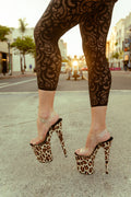 Polemom - Wild Thing (Leopard Print) Skins + Pro Series Protector  - Pleaser Flamingo 8inch