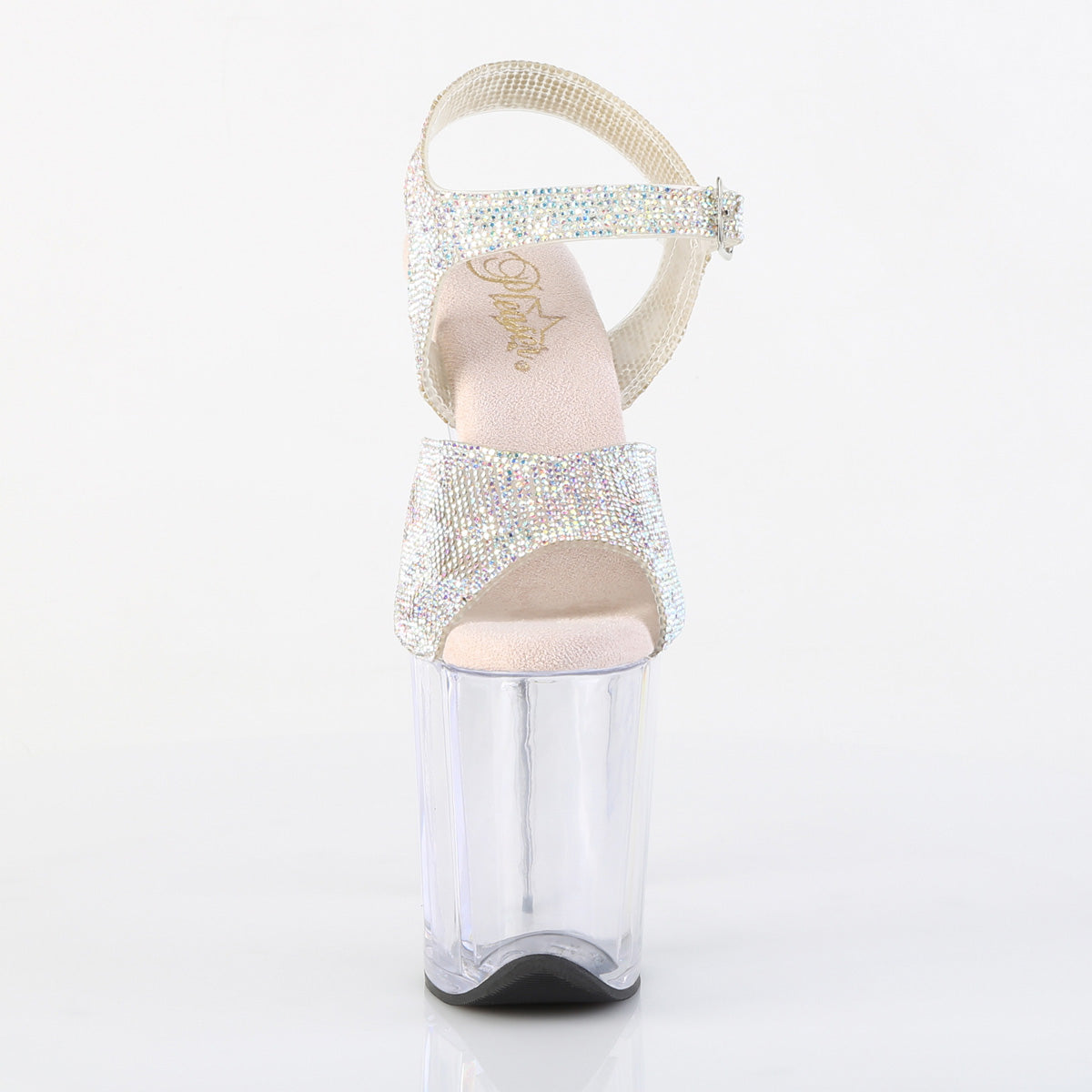 Pleaser - Flamingo 808N - Jelly Rhinestone Fully - 8 inch