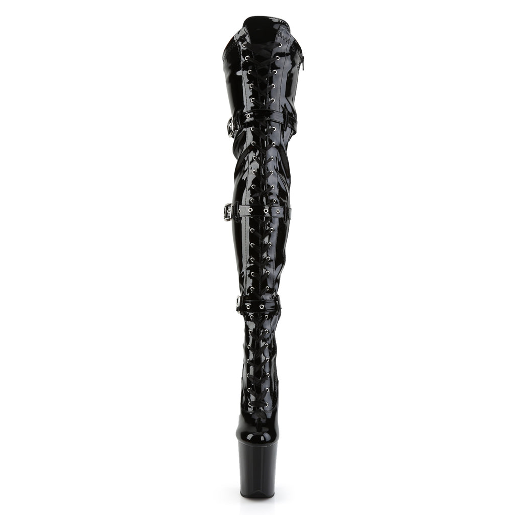 Pleaser - Flamingo 3028 - Black Vinyl - 8 inch
