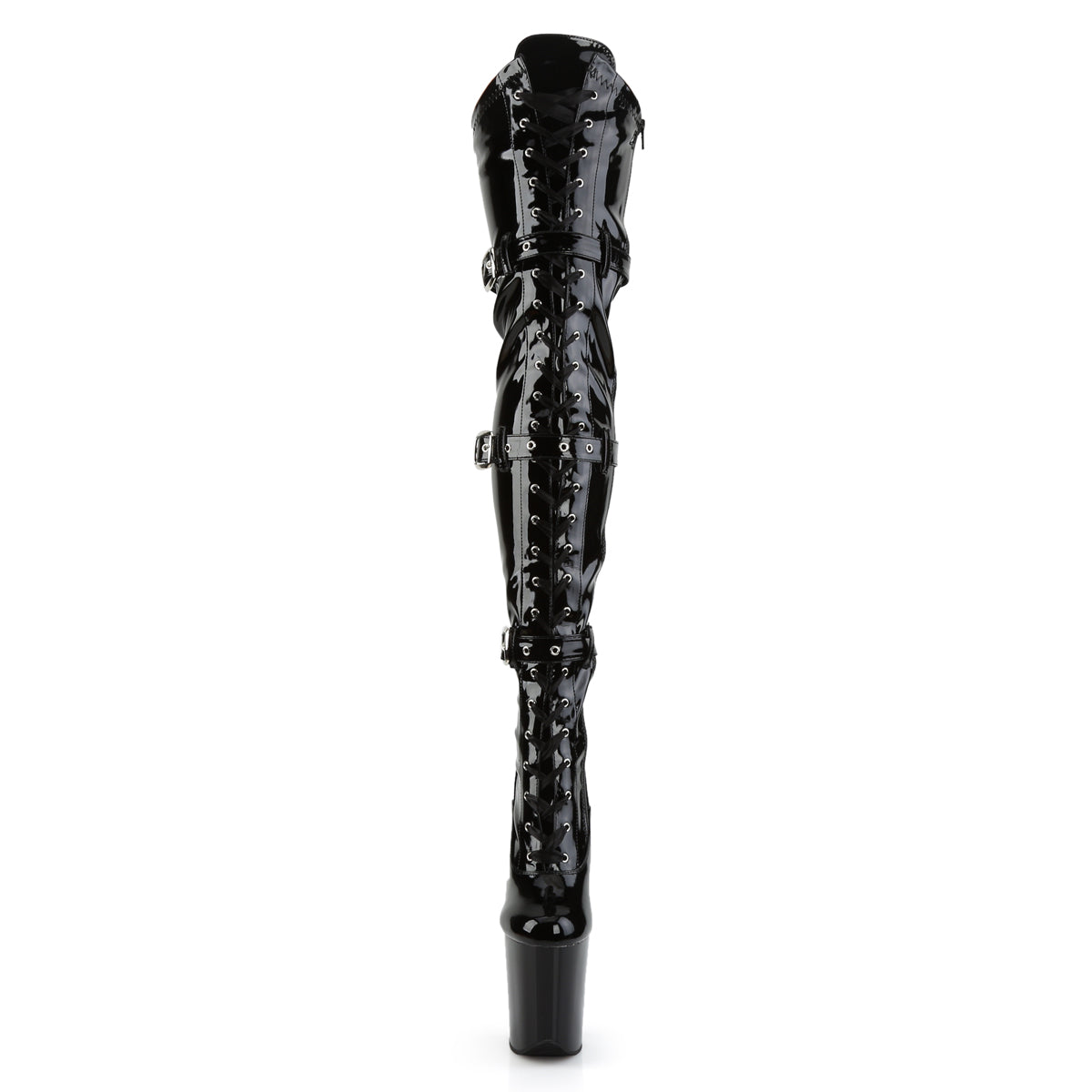 Pleaser - Flamingo 3028 - Black Vinyl - 8 inch