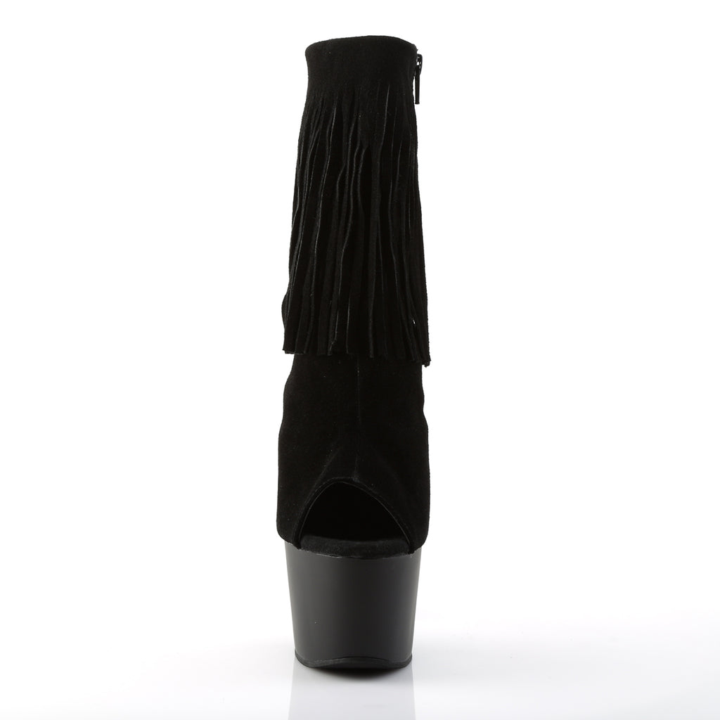 Pleaser - Adore 1019 - Black Suede - 7 inch