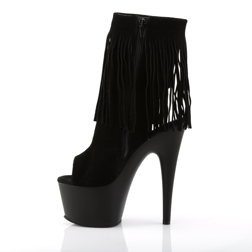 Pleaser - Adore 1019 - Black Suede - 7 inch