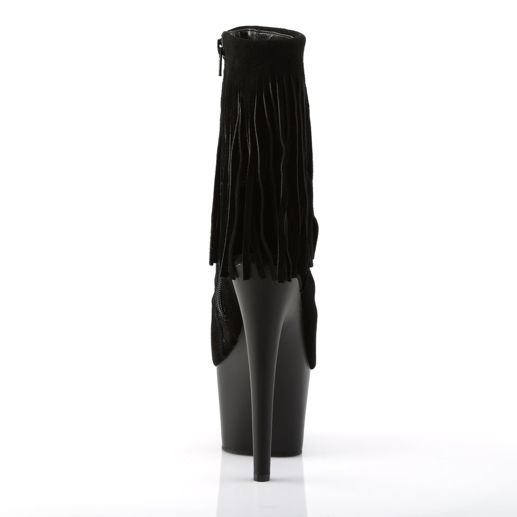 Pleaser - Adore 1019 - Black Suede - 7 inch