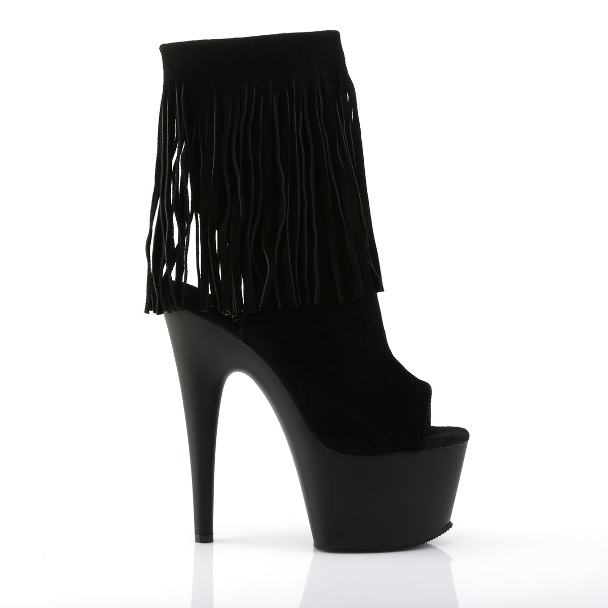 Pleaser - Adore 1019 - Black Suede - 7 inch