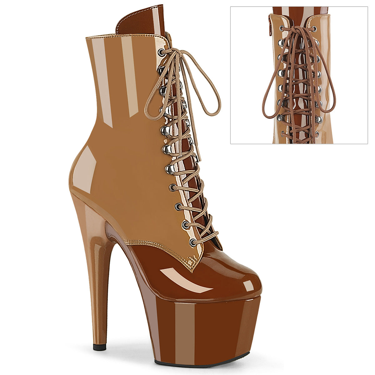 Pleaser - Adore 1020DC - Toffee-Caramel - 7 inch