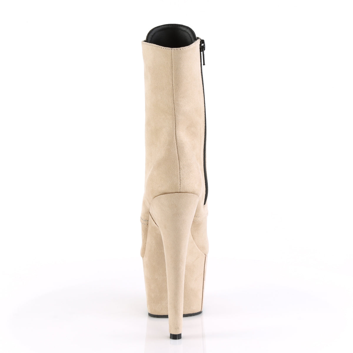 Pleaser - Adore 1020FS - Beige Faux Suede - 7 inch