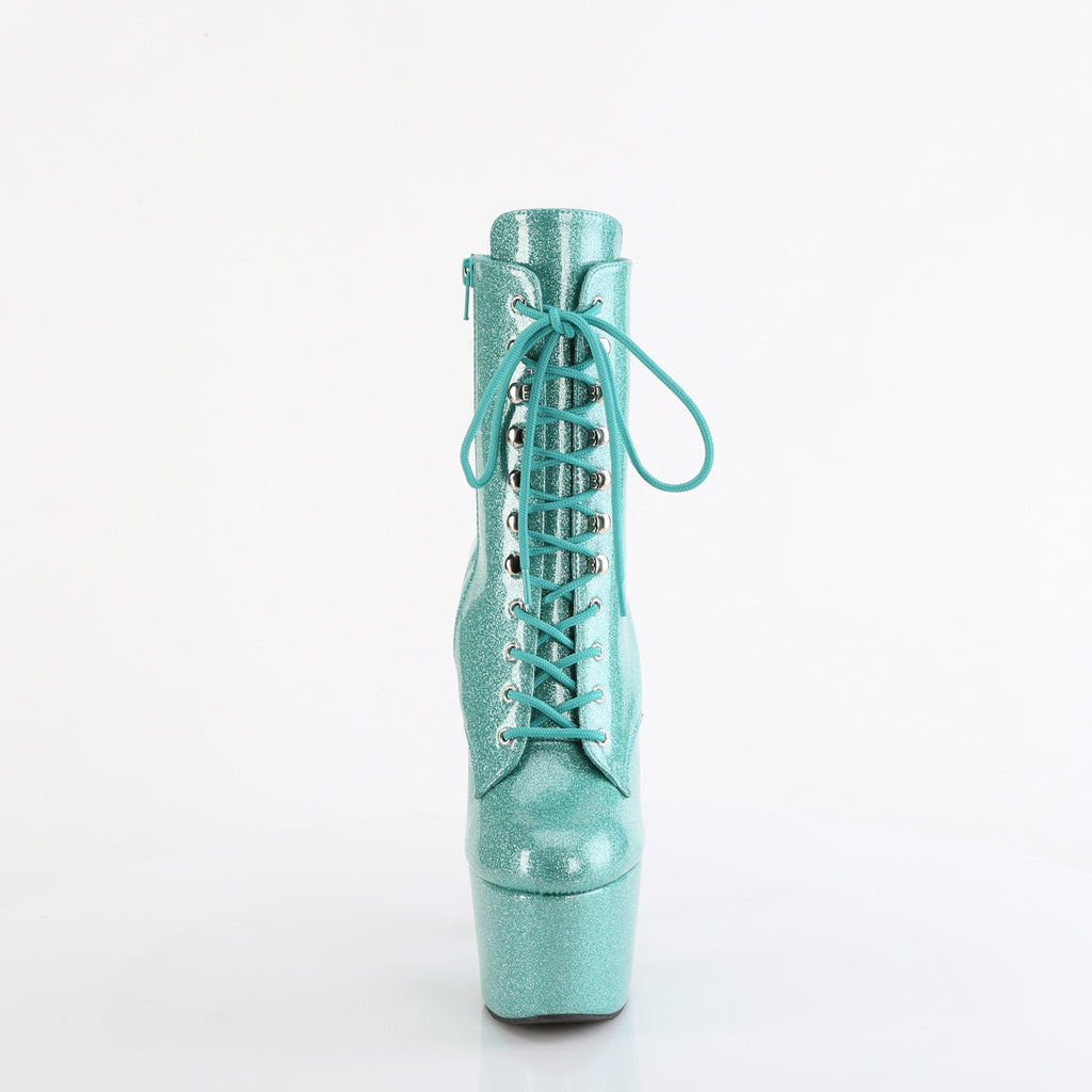 Pleaser - Adore 1020GP - Aqua Glitter - 7 inch