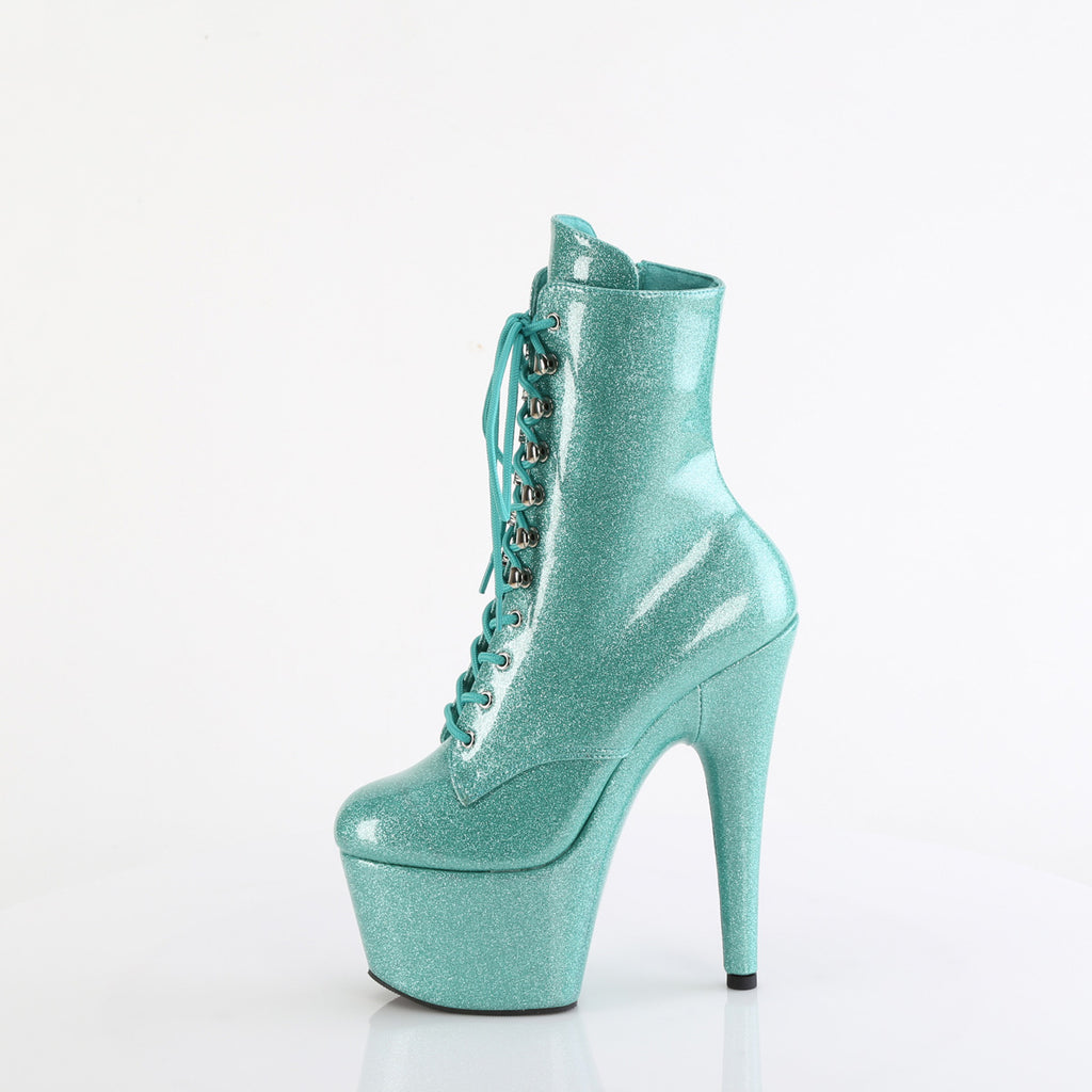 Pleaser - Adore 1020GP - Aqua Glitter - 7 inch