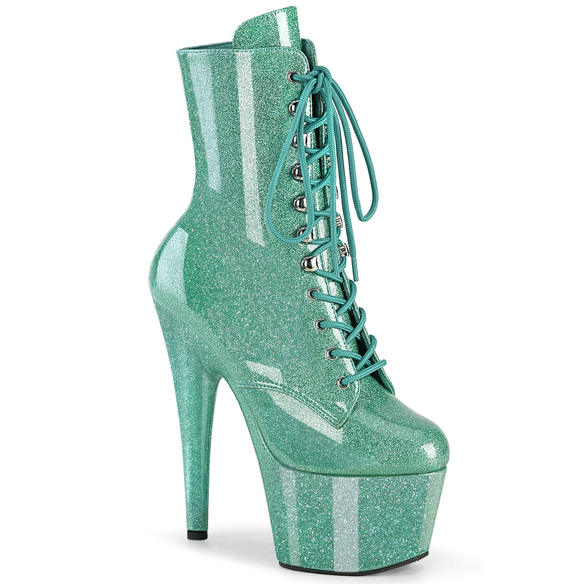 Pleaser - Adore 1020GP - Aqua Glitter - 7 inch