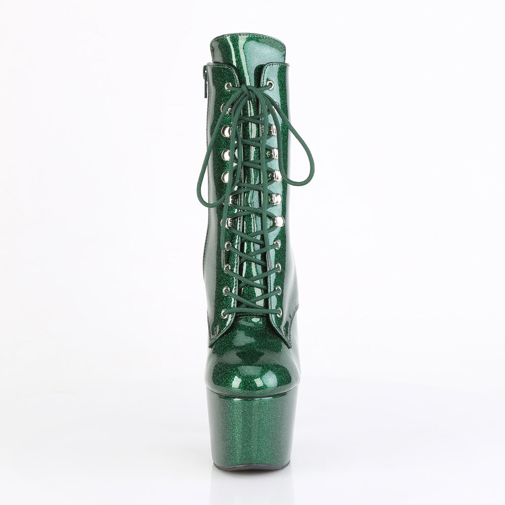 Pleaser - Adore 1020GP - Emerald Green Glitter - 7 inch