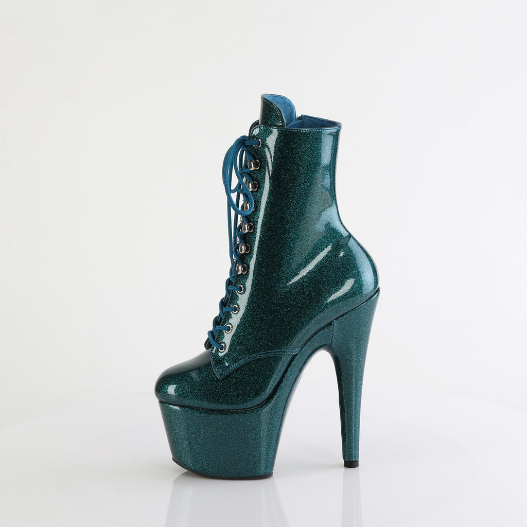 Pleaser - Adore 1020GP - Teal Glitter - 7 inch