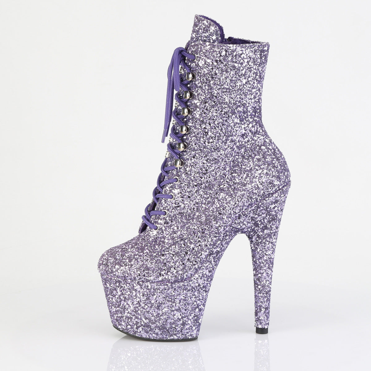 Pleaser - Adore 1020GWR - Lilac Glitter - 7 inch