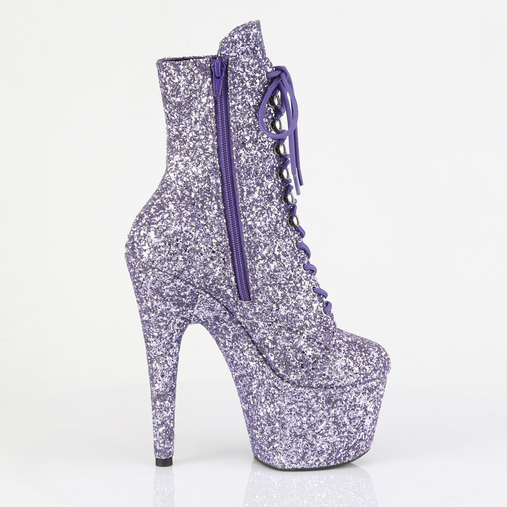 Pleaser - Adore 1020GWR - Lilac Glitter - 7 inch