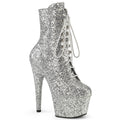 Pleaser - Adore 1020GWR - Silver Glitter - 7 inch