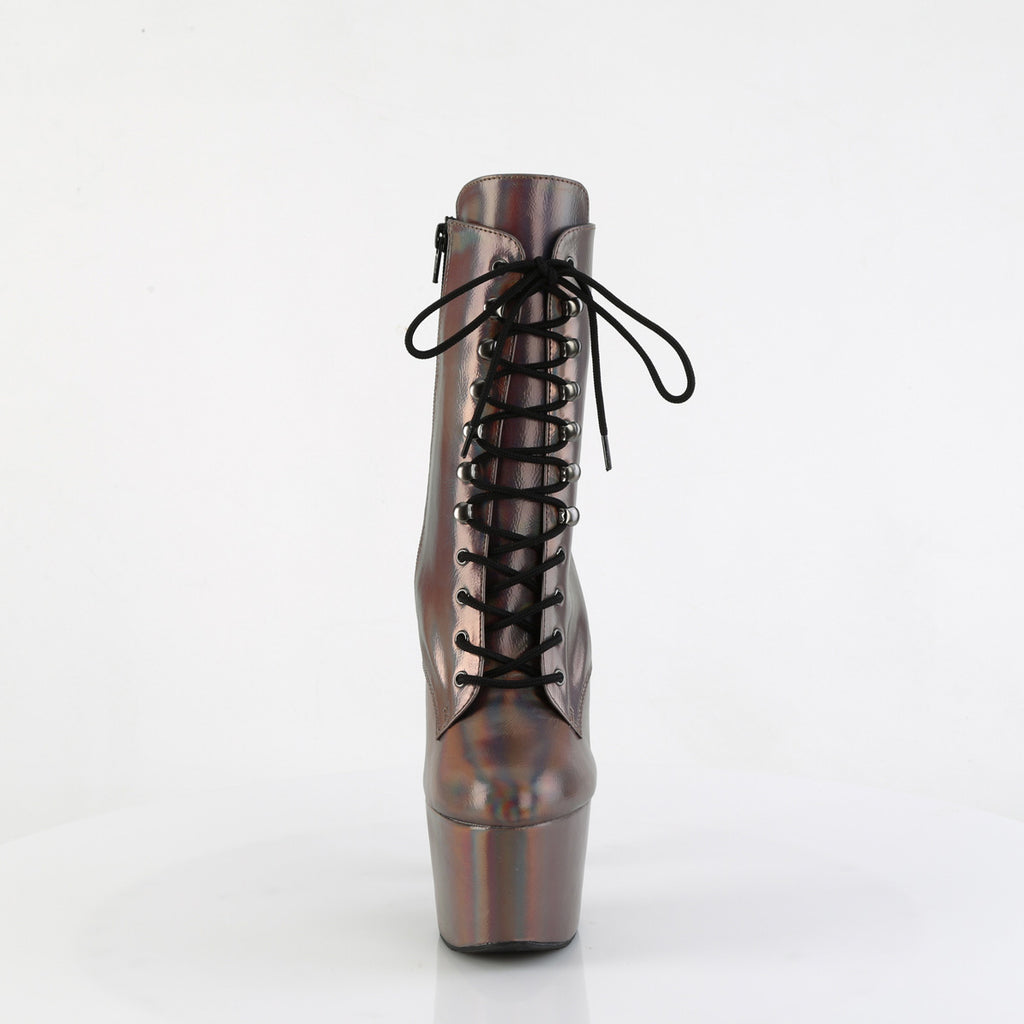 Pleaser - Adore 1020HG - Gun Metal Holographique - 7 inch