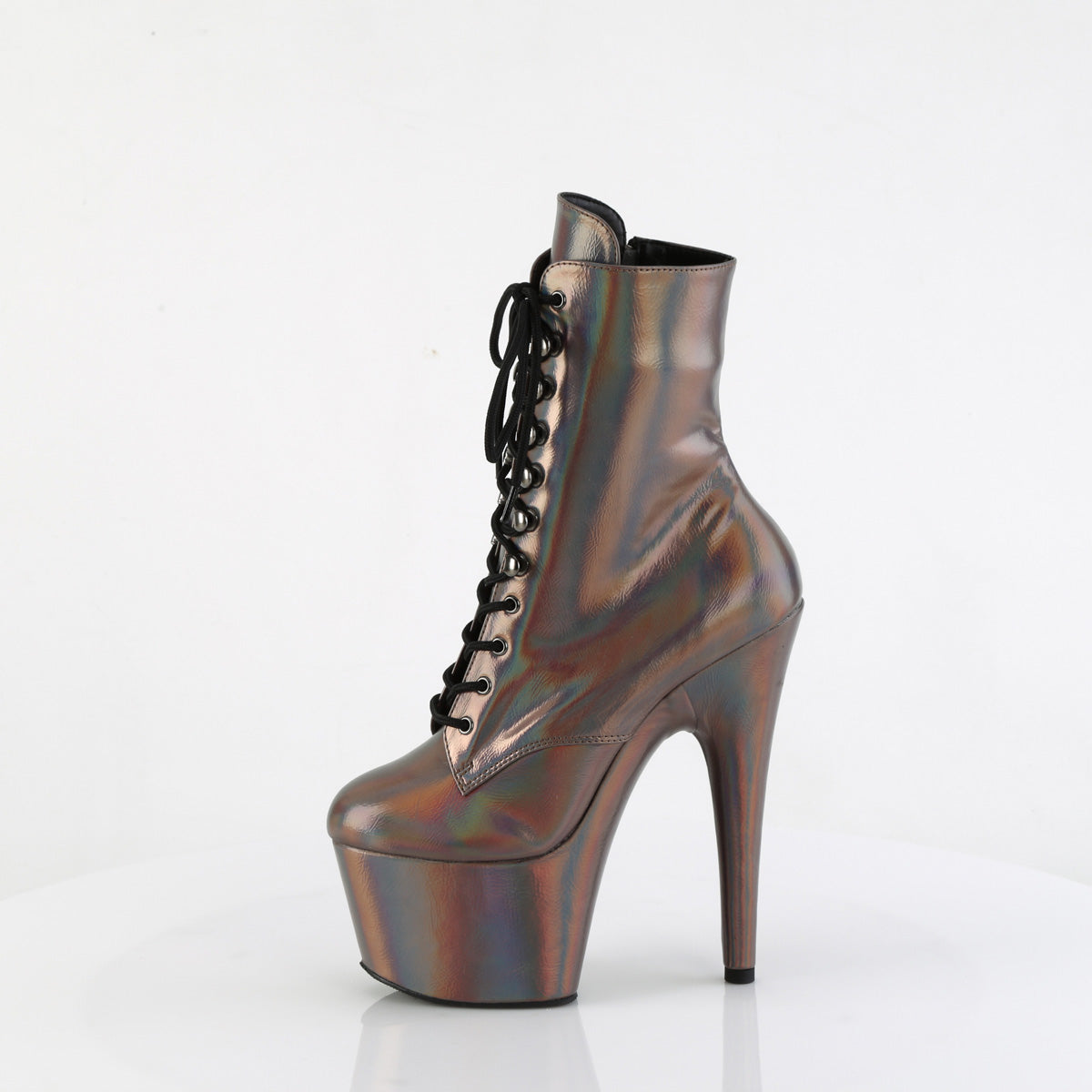 Pleaser - Adore 1020HG - Gun Metal Holographique - 7 inch