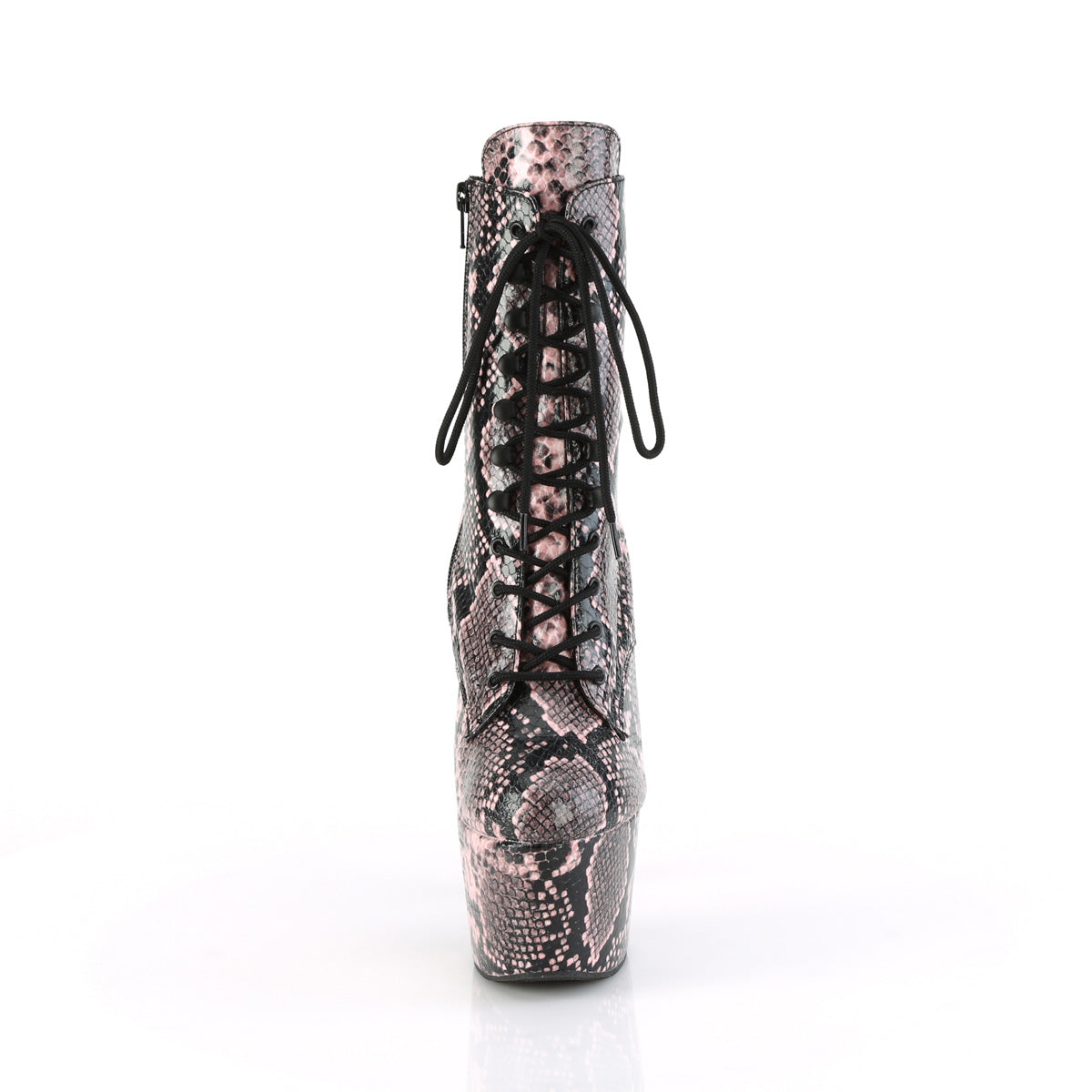 Pleaser - Adore 1020SPWR - Baby Pink Snake Print - 7 inch