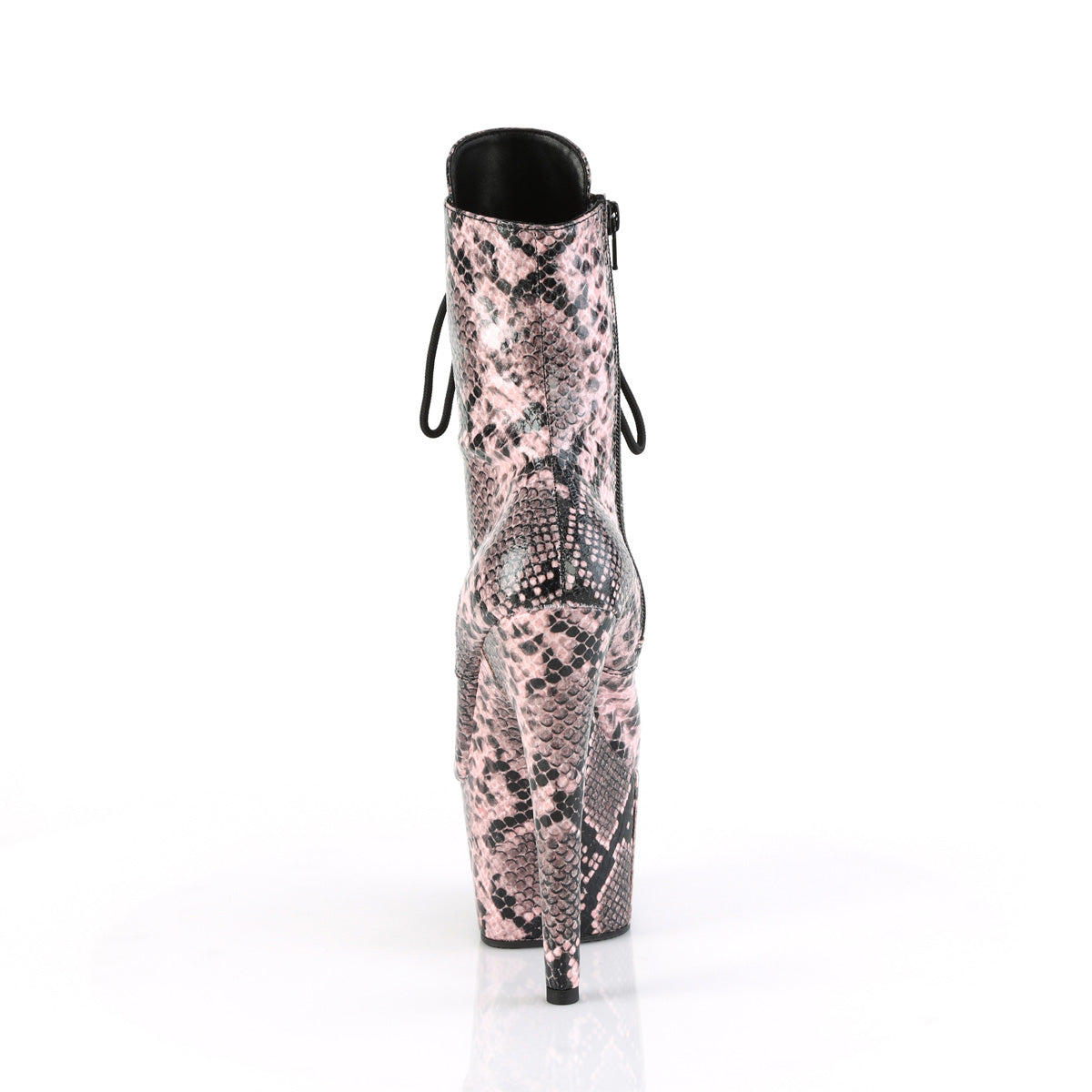 Pleaser - Adore 1020SPWR - Baby Pink Snake Print - 7 inch