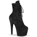 Pleaser - Adore 1020WR - Black Shimmering - 7 inch