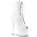 Pleaser - Adore 1021 - White Faux Leather - 7 inch