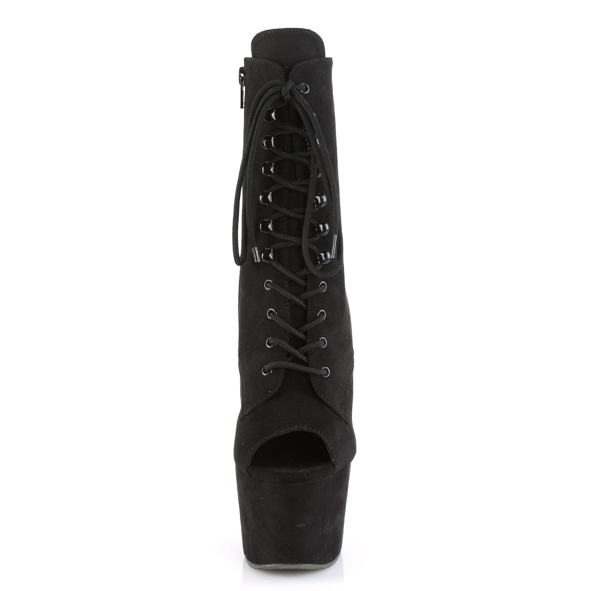 Pleaser - Adore 1021FS - Black Faux Suede - 7 inch