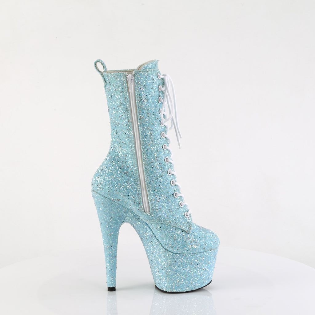 Pleaser - Adore 1040GR - Baby Blue Multi Glitter - 7 inch