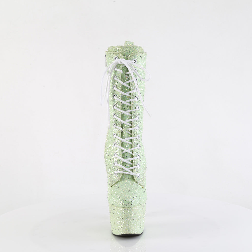 Pleaser - Adore 1040GR - Mint Multi Glitter - 7 inch