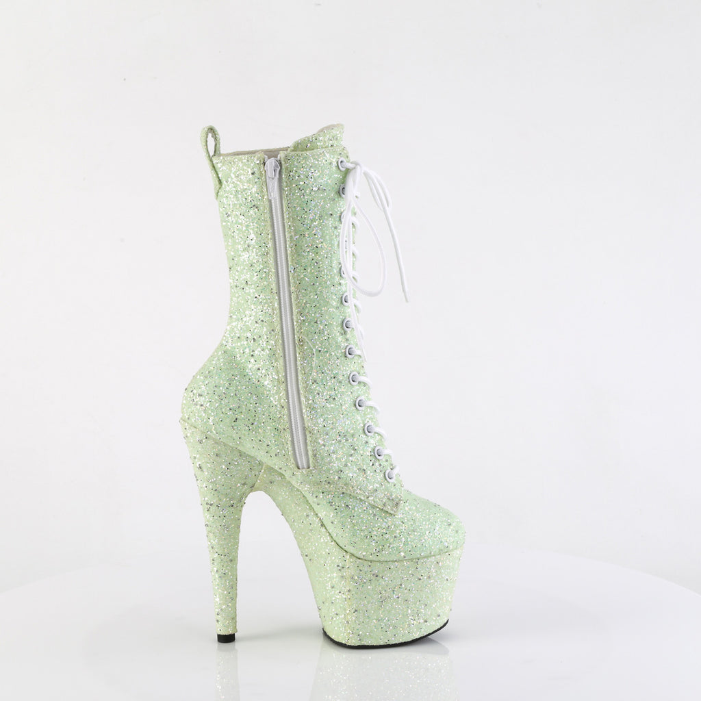 Pleaser - Adore 1040GR - Mint Multi Glitter - 7 inch